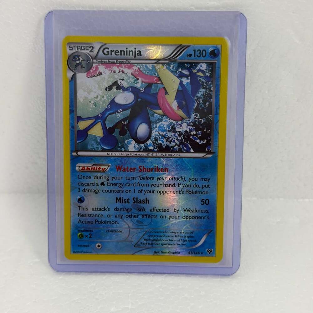 Greninja 41/146 Cosmos Holo Blister Exclusive Pokémon Card XY Base Set